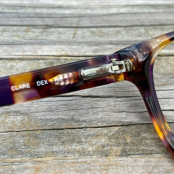Banana Republic Eyeglasses Frame PurpleTortoise CLARE DEX 51[]15 135 Glasses - Picture 4 of 14